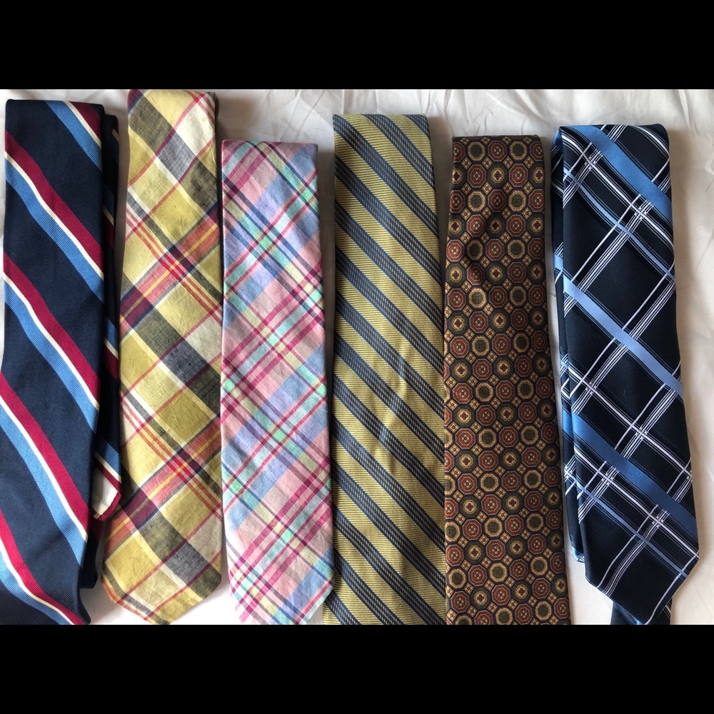 6 Men’s Ties (Brooks Brothers & Givenchy)